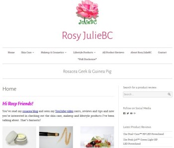 Rosy JulieBC Rosacea Product Review Database