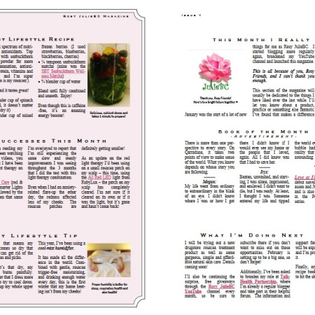 Rosy JulieBC Magazine - Free Rosacea Information Newsletter